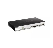 D-Link DGS-1210-10MP tīkla pārslēgs Vadīts L2/L3 Gigabit Ethernet (10/100/1000) Power over Ethernet (PoE) Melns
