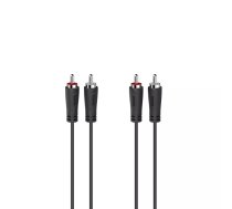 Hama 00205257 audio kabelis 1,5 m 2 x RCA Melns