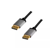 LogiLink CDA0103 DisplayPort kabelis 5 m Melns, Pelēks