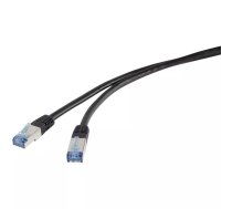 Renkforce RF-4673686 tīkla kabelis Melns 1 m Cat6a S/FTP (S-STP)