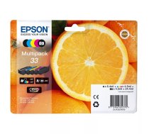 Epson Oranges C13T33374021 tintes kārtridžs 1 pcs Oriģināls Standarta produktivitāte Melns, Foto melns, Tirkīzzils, Fuksīns, Dzeltens