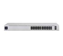 Ubiquiti UniFi USW-24 tīkla pārslēgs Vadīts L2 Gigabit Ethernet (10/100/1000) Sudrabs
