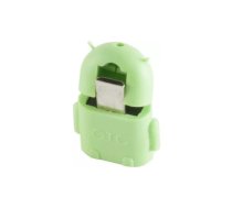 S/CONN maksimāla savienojamība Smartphone-Adapter-USB-OTG (On-the-go) adapteris, Micro-B Stecker auf A-Buchse 2.0, Android style grün (33905-1)
