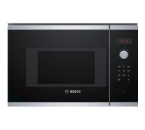 Bosch Serie 4 BFL523MS0 mikroviļņu krāsns Melns, Nerūsējošs tērauds Solo mikrovilnis Iebūvēts 20 L 800 W