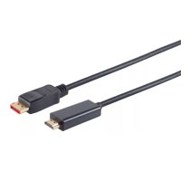S/CONN maksimālās savienojamības Displayport kabelis-Displayport 1.4 kabelis, no Displayport kontaktdakšas uz HDMI kontaktdakšu, 4K60Hz, 7,5 m (10-71065)