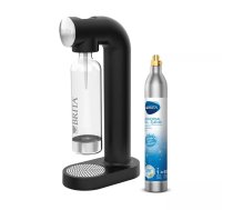 Soda mašīna BRITA sodaONE Black Silver — saturators, jauda 60 l, bez BPA, 450×129×240 mm