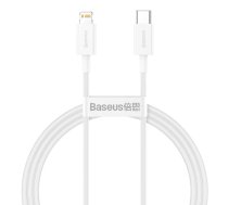 USB-C — Lightning kabelis Baseus CATLYS-A02 1 m, balts