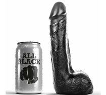 ALL BLACK - MĪKSTS MELNS REĀLISTISKS DILDO 20 CM