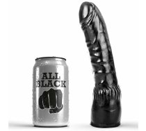 ALL BLACK - DILDO MELNS REĀLISTISKS 20 CM