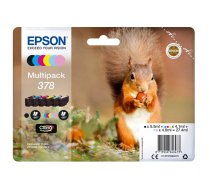 Epson Squirrel C13T37884010 tintes kārtridžs 1 pcs Oriģināls Standarta produktivitāte Melns, Tirkīzzils, Gaiši Tirkīzzila, Fuksīns, Gaiši Fuksīna, Dzeltens