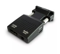 SAVIO CL-145 VGA to HDMI converter, Audio, Full HD  Black