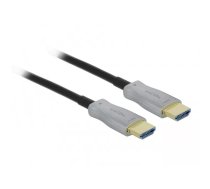 DeLOCK 84137 HDMI kabelis 100 m HDMI Type A (Standard) Melns, Pelēks