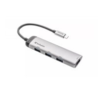 Verbatim USB-C Multiport Hub USB 3.2 Gen 1 (3.1 Gen 1) Type-C 5000 Mbit/s Pelēks