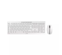 CHERRY Stream Desktop Recharge tastatūra Pele iekļauta RF Bezvadu QWERTY Britu angļu valoda Pelēks