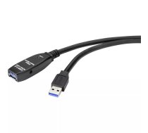 Renkforce RF-4598346 USB kabelis 10 m USB 3.2 Gen 1 (3.1 Gen 1) USB A Melns