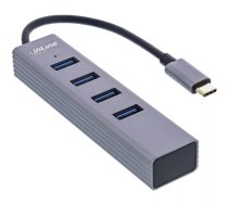 InLine 33271N interfeisa centrmezgls USB 2.0 Type-C 5000 Mbit/s Pelēks