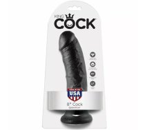 KING COCK 8" COCK BLACK 20.3 CM