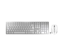 Klaviatūra Peles iekļauta CHERRY DW 9100 SLIM Universāla RF Bezvadu + Bluetooth QWERTZ Vācu Sudraba