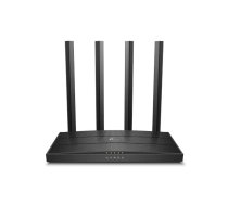 Galda maršrutētājs TP‑Link Archer C6 V3.2 — AC1200, divjoslu (2,4/5 GHz), Wi‑Fi 5, Gigabit Ethernet, 4 LAN, melns