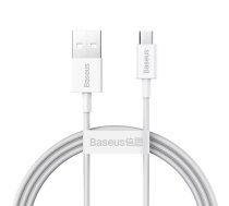 Mobilā telefona kabelis Baseus CAMYS-02 Balts 1 m USB A Micro-USB B