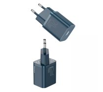 Baseus Super Si ātrās uzlādes lādētājs 1C 20W ar USB-C-uz Lightning kabeli 1m (zils)