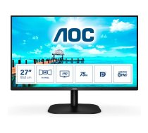 AOC B2 27B2QAM LED display 68,6 cm (27") 1920 x 1080 pikseļi Full HD Melns