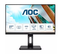 AOC U27P2CA monitori 68,6 cm (27") 3840 x 2160 pikseļi 4K Ultra HD LED Melns