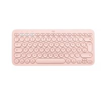 Logitech K380 for Mac Multi-Device Bluetooth Keyboard tastatūra Universāls Bluetooth sistēma QWERTY Britu angļu valoda Rozā