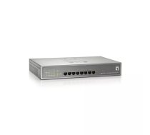 PoE slēdzis LevelOne GEP-0821 8-portu Gigabit 802.3at/af