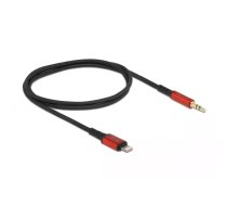 DeLOCK 86586 audio kabelis 0,5 m 3.5mm Lightning Melns, Sarkans