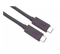 PremiumCord KU4CX08BK USB kabelis 0,8 m USB4 Gen 3x2 USB C Melns