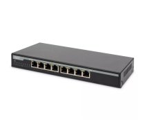 Digitus DN-95340 tīkla pārslēgs Nepārvaldīts Gigabit Ethernet (10/100/1000) Power over Ethernet (PoE) Melns