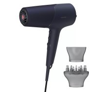Fēns Philips 5000 sērija BHD510/00, 2300 W, 6 temperatūras/6 ātrumi, jonizators, aukstā pūtiena funkcija, koncentrators un difuzors, tumši zils, vads 1.8 m