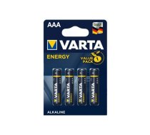 BATAAA.ALK.VE4; LR03/AAA baterijas Varta Energy Alkaline MN2400/4103 iepakojumā 4 gb.