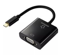 Renkforce RF-4679564 video kabeļu aksesuārs 0,1 m USB Veids-C VGA (D-Sub) Melns