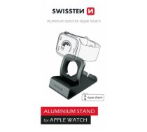 Swissten Statīvs Apple Watch no alumīnija Pelēks