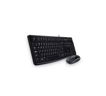 Logitech Desktop MK120 tastatūra Pele iekļauta USB QWERTY Ziemeļvalstu Melns