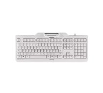 Klaviatūra CHERRY KC 1000 SC Vadu Smartcard klaviatūra Gaiši pelēka USB QWERTY UK