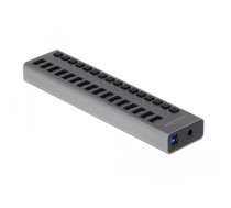 DeLOCK 63739 interfeisa centrmezgls USB 2.0 Type-B 5000 Mbit/s Pelēks