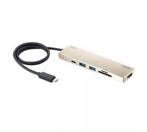 ATEN UH3239 Vadu USB 3.2 Gen 1 (3.1 Gen 1) Type-C Melns, Zelts