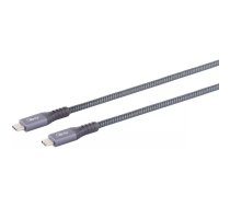 S/CONN maksimāli savienojams USB-C savienojuma kabelis - USB kabelis no C tipa vīrieša uz C tipa vīrieti, 4.0 Gen 3x2, PRO, 0,5 m (13-67010)