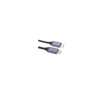 PremiumCord DisplayPort 1.4 savienojuma kabelis, metāla un apzeltīti savienotāji, 1m