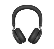 Jabra Evolve2 75 Austiņas Vadu & Bezvadu Birojs / zvanu centrs Bluetooth Uzlādes statīvs Melns