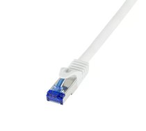 LogiLink C6A091S tīkla kabelis Balts 10 m Cat6a S/FTP (S-STP)