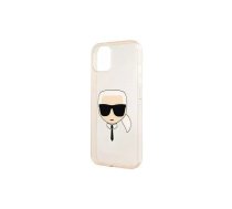 Aizmugurējais vāciņš Karl Lagerfeld Apple iPhone 13 TPU Full Glitter Head Case Gold