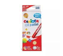 Eļļas krītiņi Carioca 43277 12 gab. Melns Zils Brūns Zaļš Oranžs Rozā Sarkans Rozā Violets Balts Dzeltens