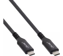 InLine 35901A USB kabelis 1 m USB4 Gen 3x2 USB C Melns