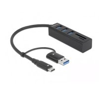 DeLOCK 63859 dokstacija USB 3.2 Gen 1 (3.1 Gen 1) Type-A + Type-C