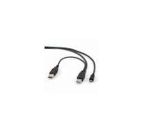 Kabelis Dual USB 2.0 AM/Mini 5PM 1.8m.Cablexpert