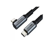 Kabelis USB3.1, C tipa - C tipa, 10Gbps/100W/20V/5A, 4K/60HZ, 1m